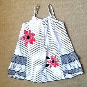 Nwot Donita Dot Floral Sundress Size 5